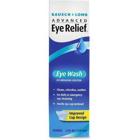 BAUSCH + LOMB Eye Wash, Removes Foreign Particles, 4 Fluid oz BAL620252